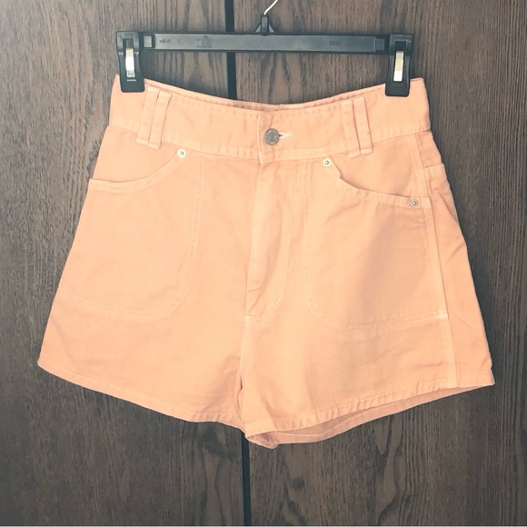 Urban Outfitters Peach Pocket Shorts 27 - Picture 1 of 6